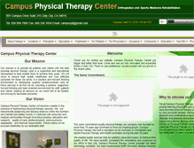 Tablet Screenshot of campusphysicaltherapy.com